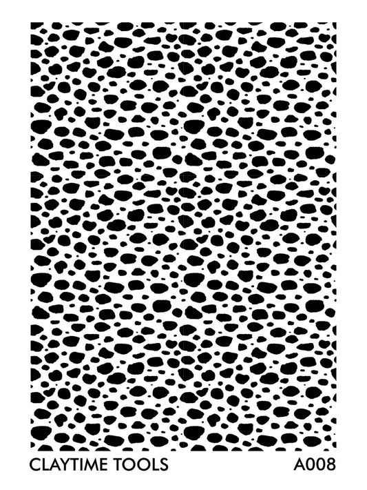 Dalmatian dog animal pattern silkscreen for clay