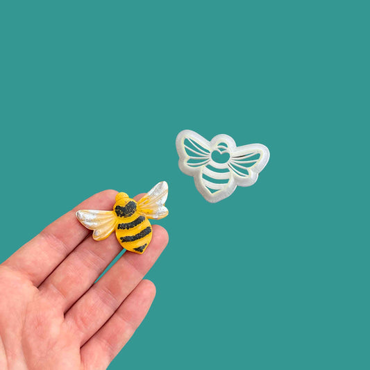 Small bee cutters for polymer clay