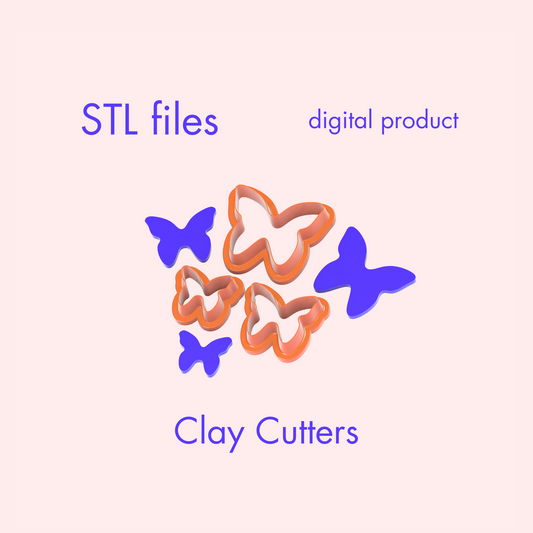 Beautiful butterfly clay digital cutters