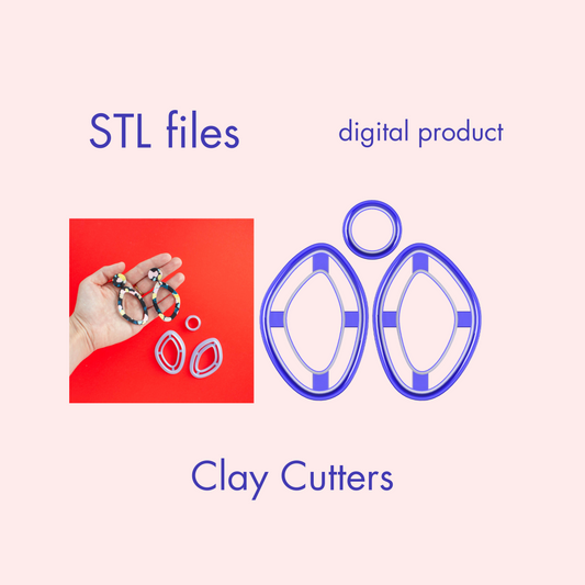 Abstract hoop clay digital cutters