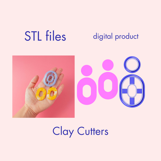 Oval hoop clay digital cutters