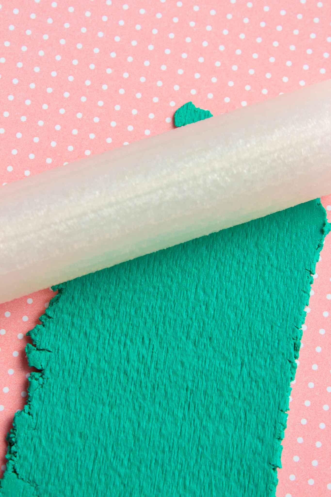 Sandpaper texture roller for polymer clay