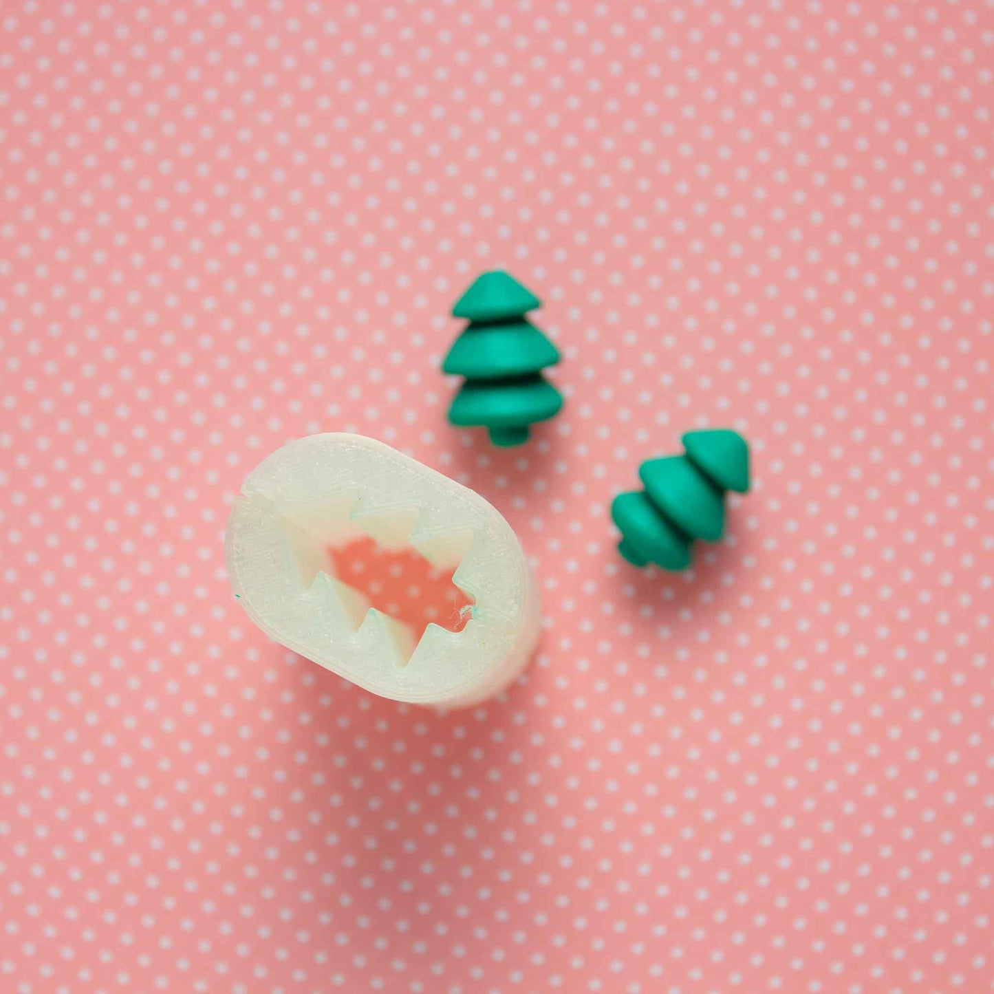 Christmas tree bead roller for polymer clay.