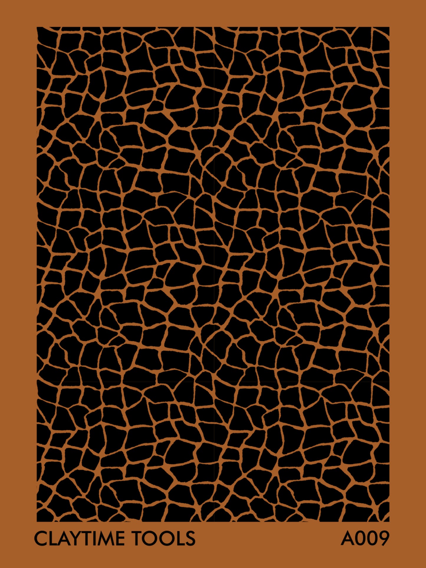 Giraffe animal print pattern silkscreen for clay