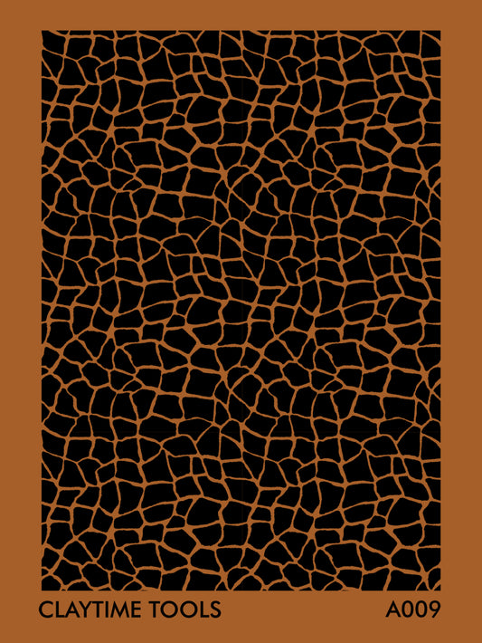 Giraffe animal print pattern silkscreen for clay