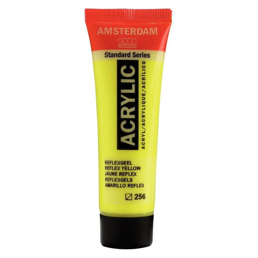 Amsterdam All Acrylics Standard Series 20ml - Reflex yellow 256 in a white background