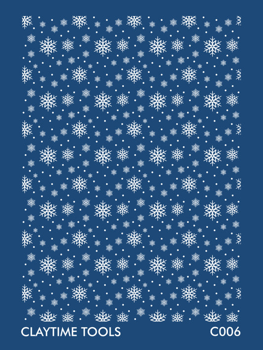 Christmas Snowflakes Silkscreen