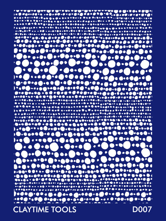 Abstract whites dots shapes in a blue background