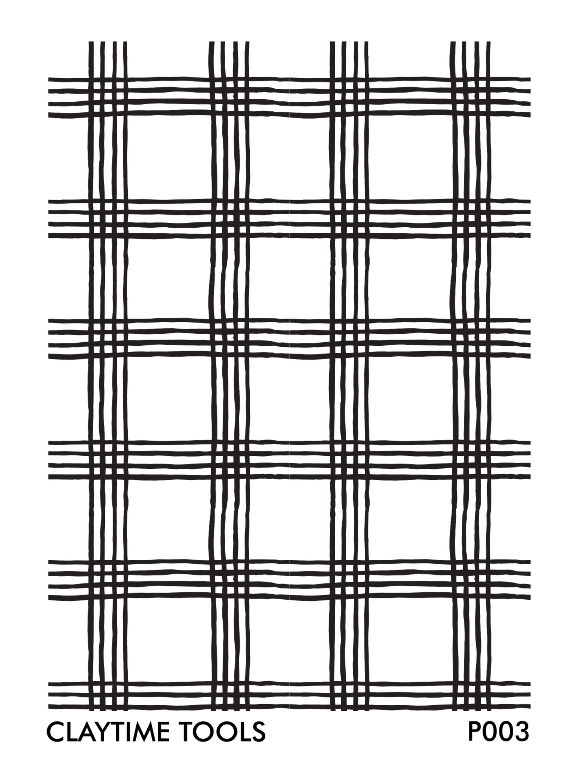 Black crossed Lines on a white background.