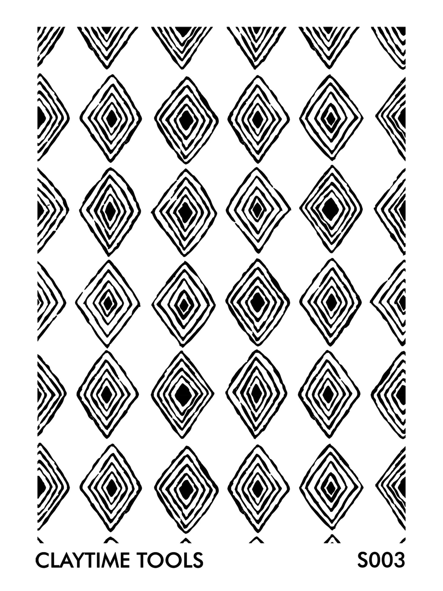 black abstract argyle shape in white background