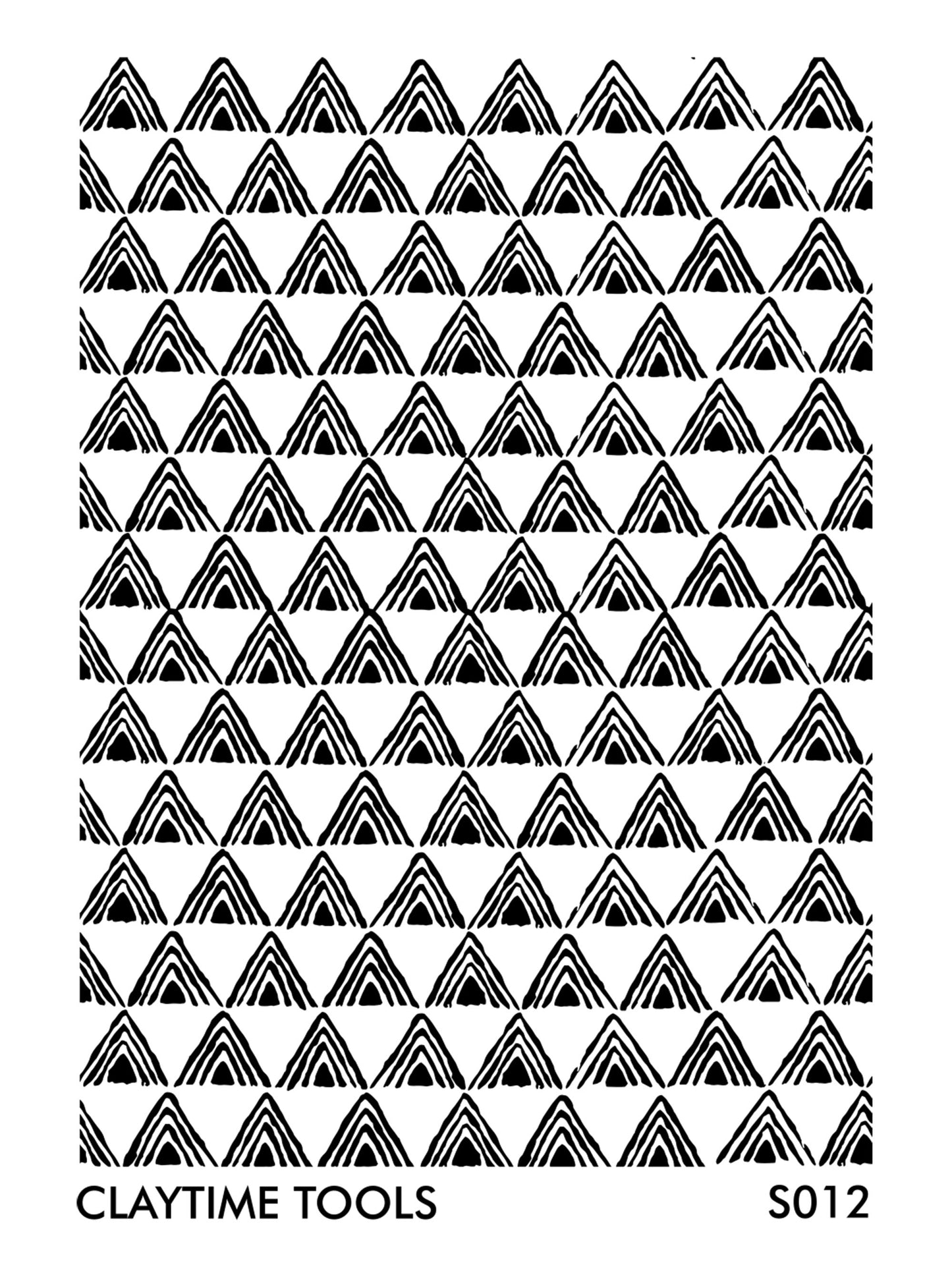 black triangle in triangle repeatable patern in white background