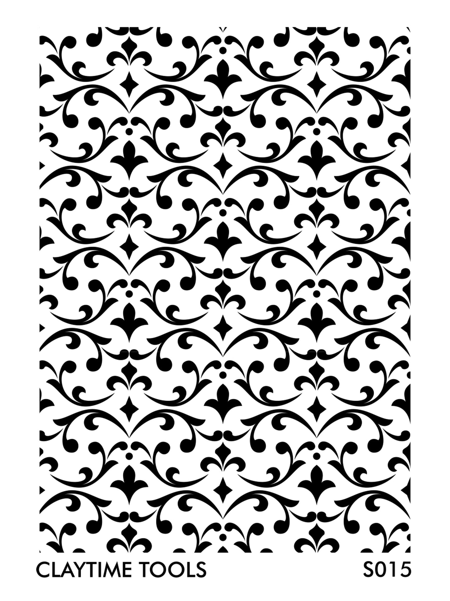 black abstract retro motif silkscreen in white background