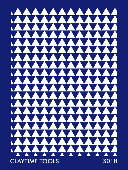 Minimal pyramid in a blue background.