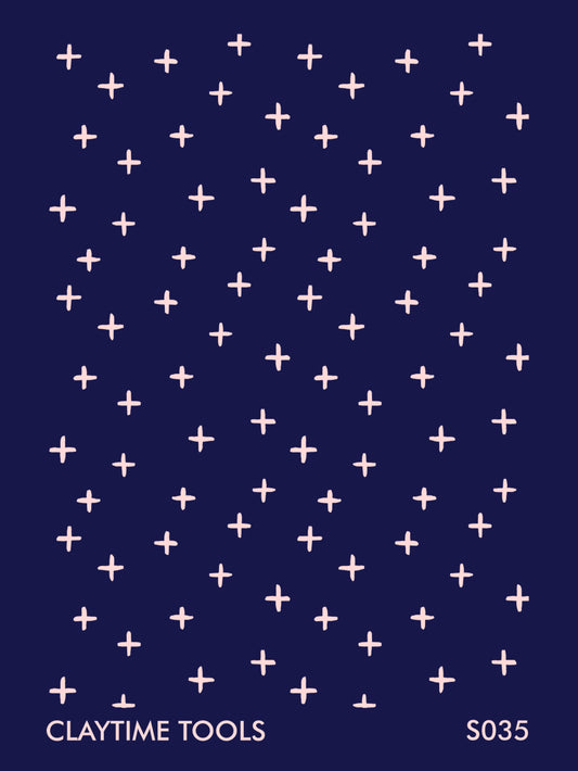 Star shapes on a blue background.