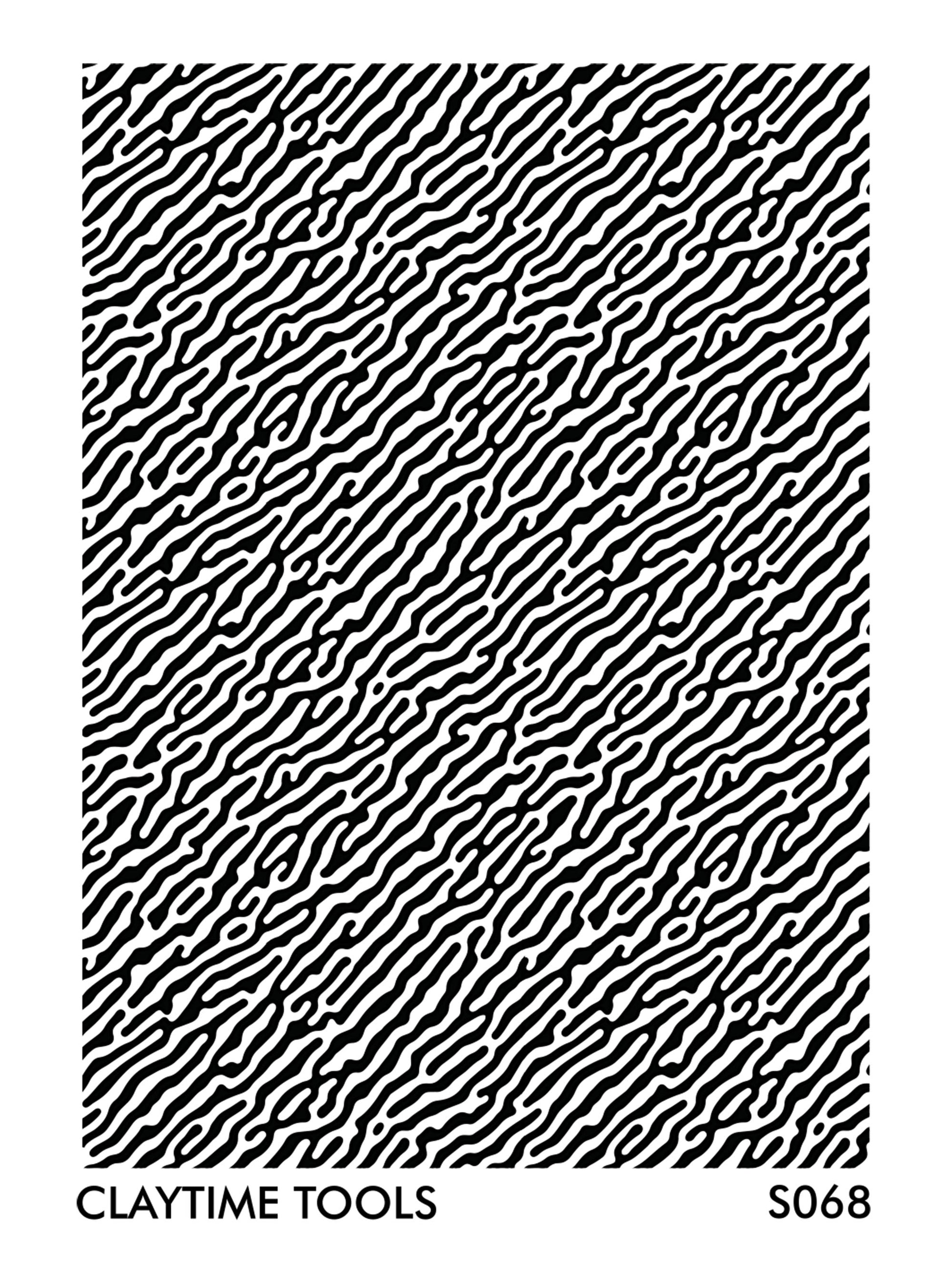Image of a silkscreen print featuring an organic, abstract texture.