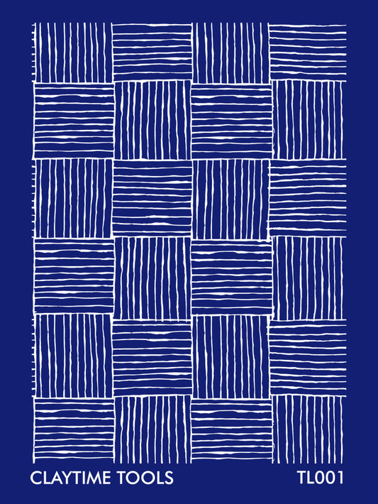 white abstract plaid in blue background 