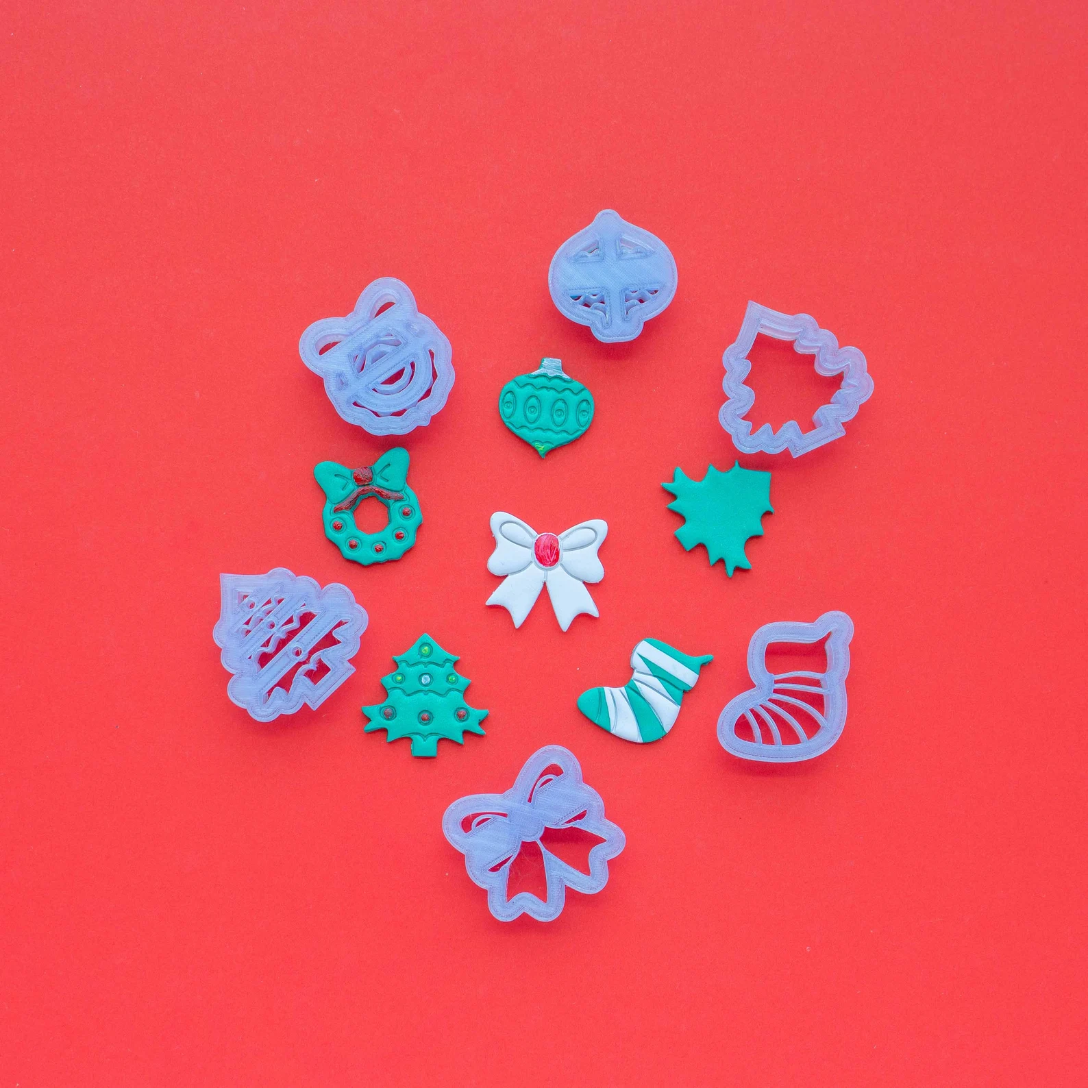 Polymer Clay Cutters Set of 10, Clay Cutters for Indonesia