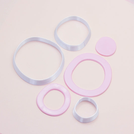 different sizes hoop polymer clay cutters